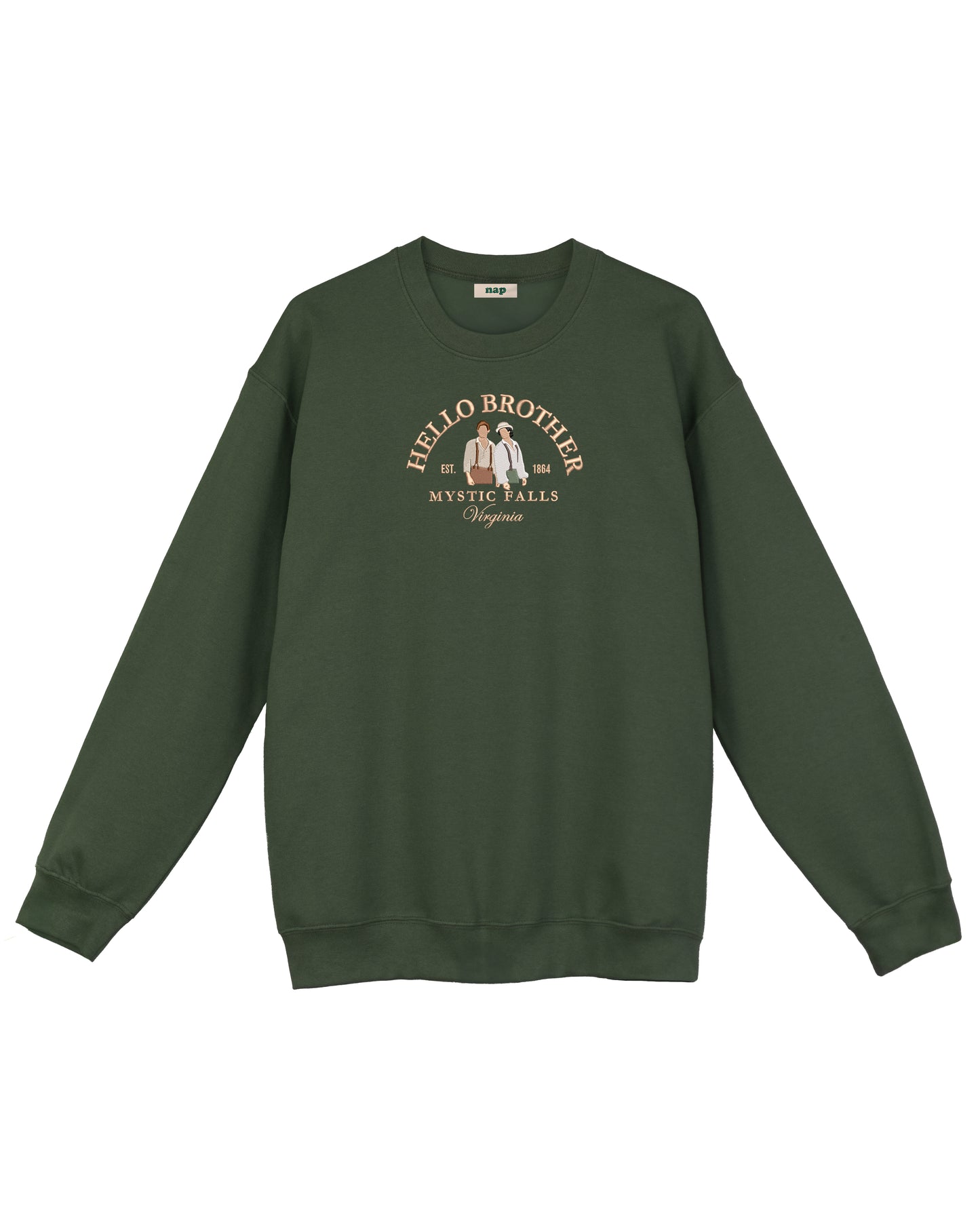 Sudadera estándar Hello Brother The Vampire Diaries bordada