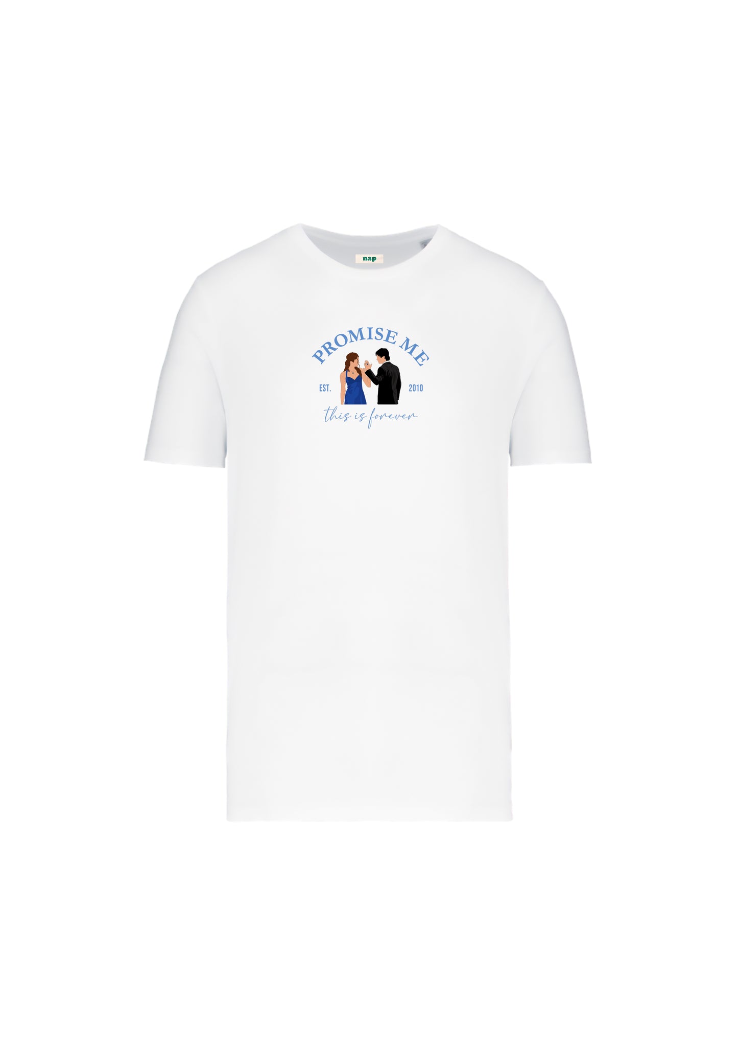 Camiseta estándar Damon Salvatore Elena Gilbert estampada