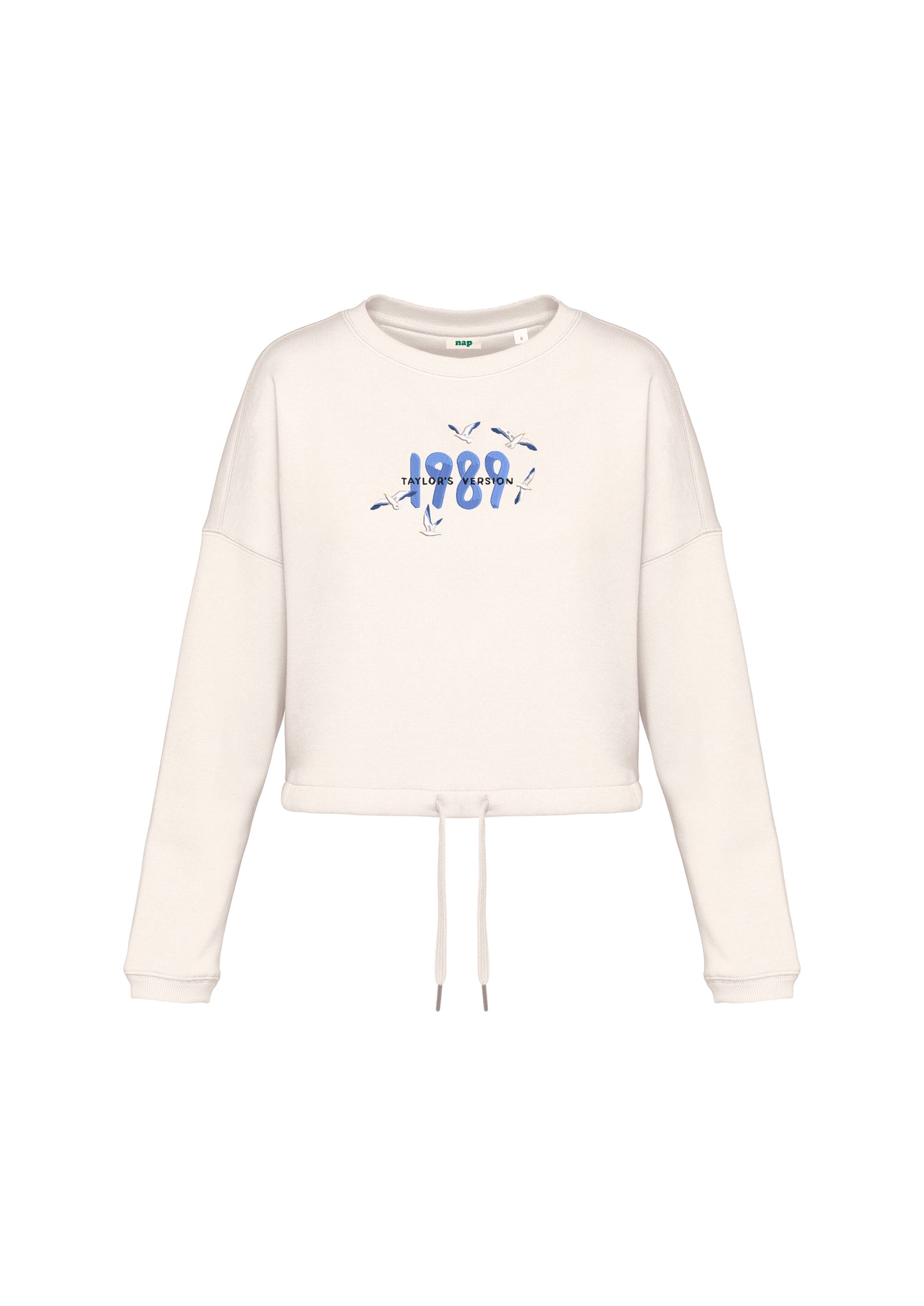 Sudadera cropped 1989 Taylor Swift bordada