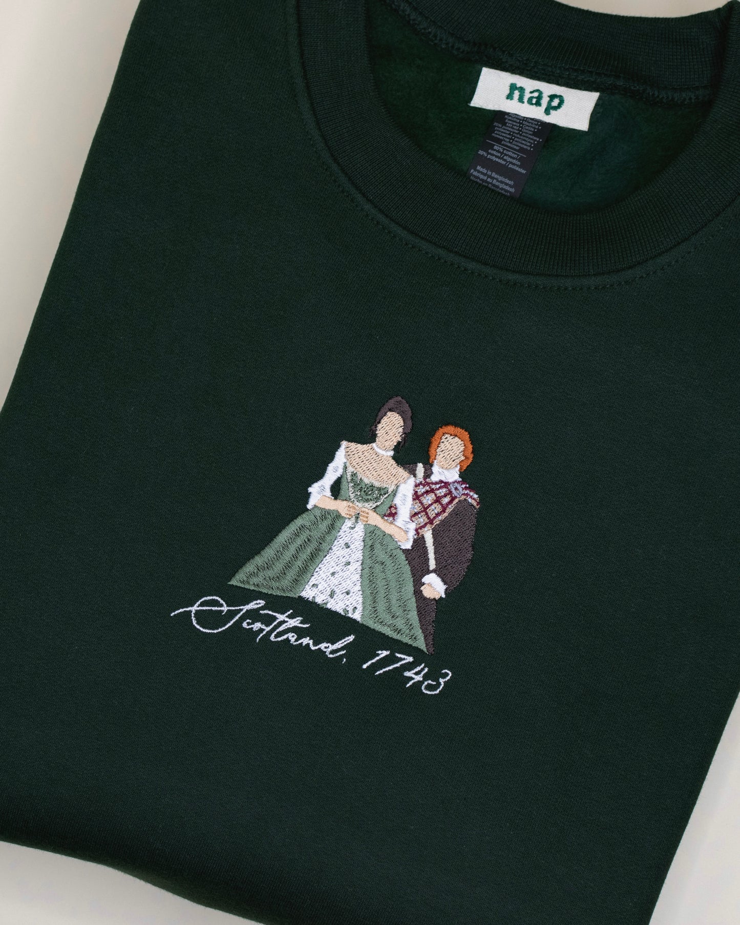 Sudadera estándar Jamie y Claire Outlander bordada