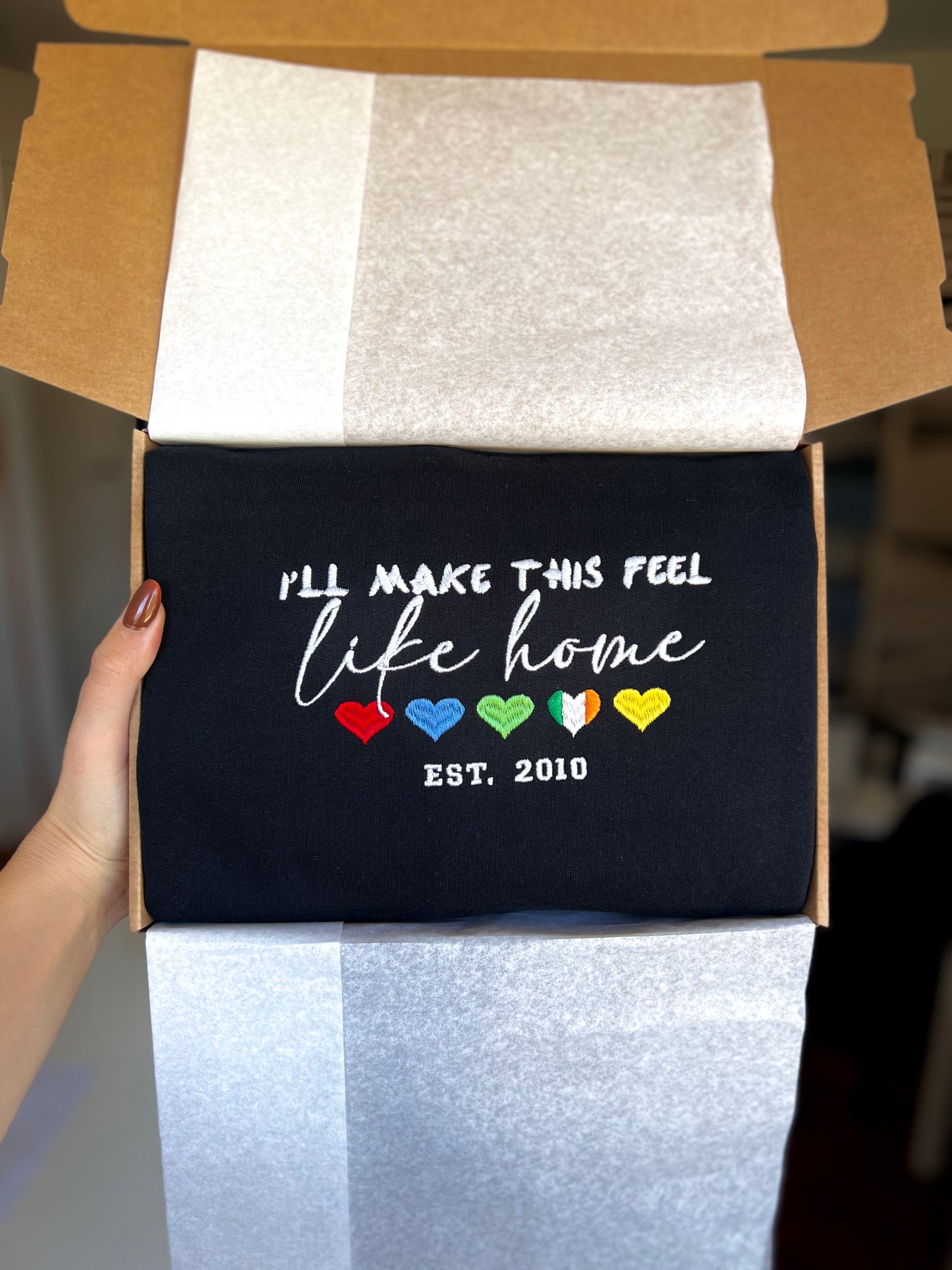 Sudadera estándar One Direction 1D Home bordada