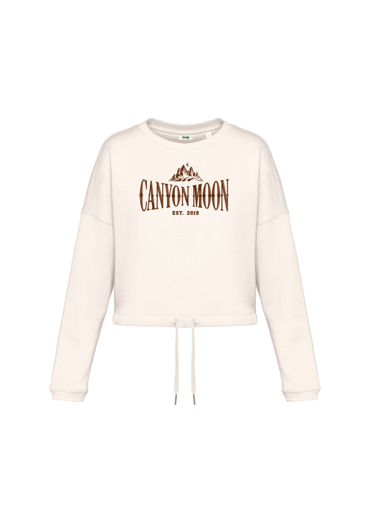 Sudadera cropped Canyon Moon Harry Styles bordada