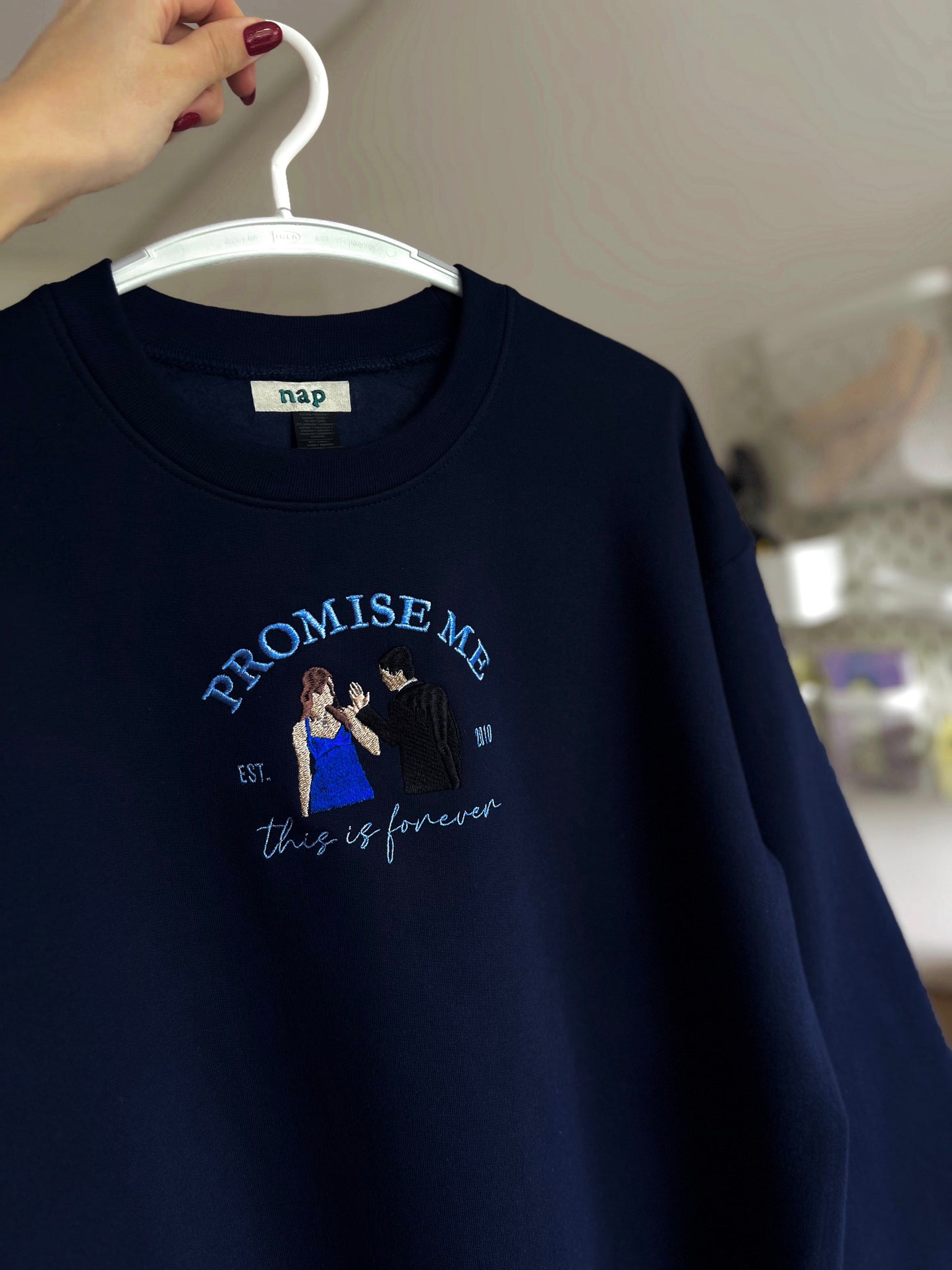 Sudadera estándar Damon Salvatore Elena Gilbert Delena bordada