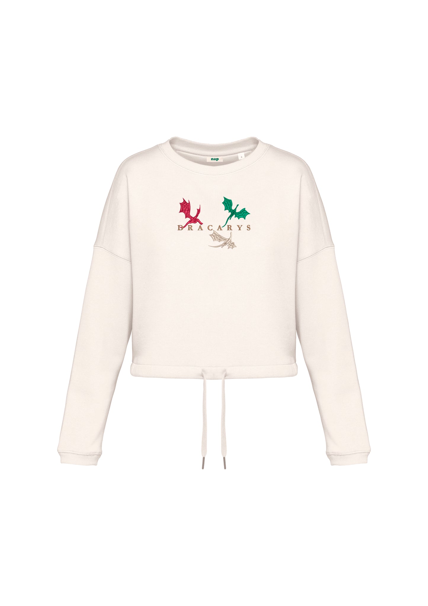Sudadera cropped Dracarys Juego de Tronos bordada