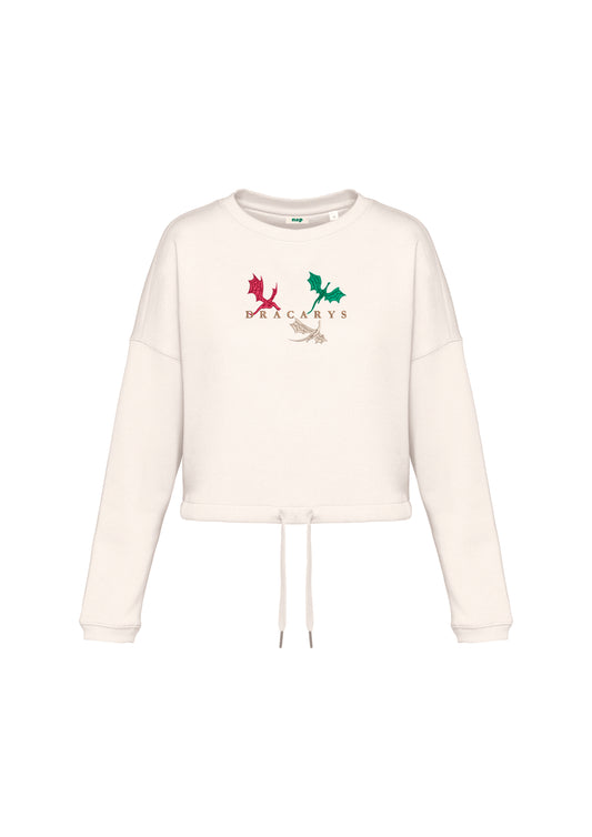 Sudadera cropped Dracarys Juego de Tronos bordada