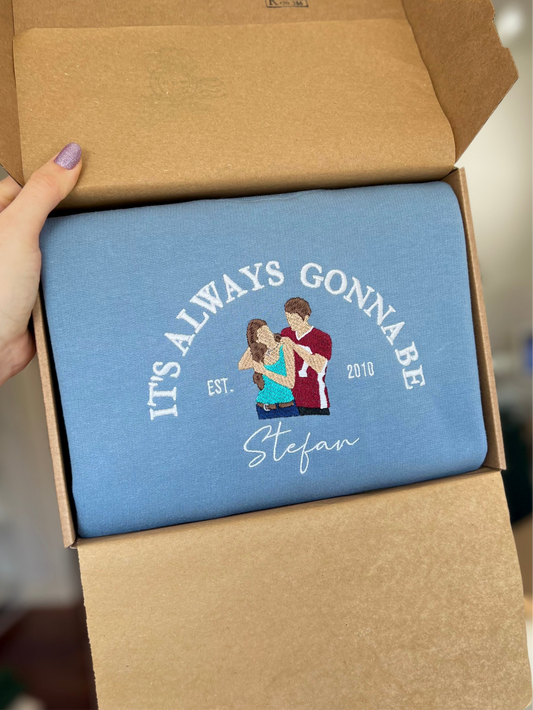 Sudadera estándar Stefan Salvatore Elena Gilbert Stelena bordada