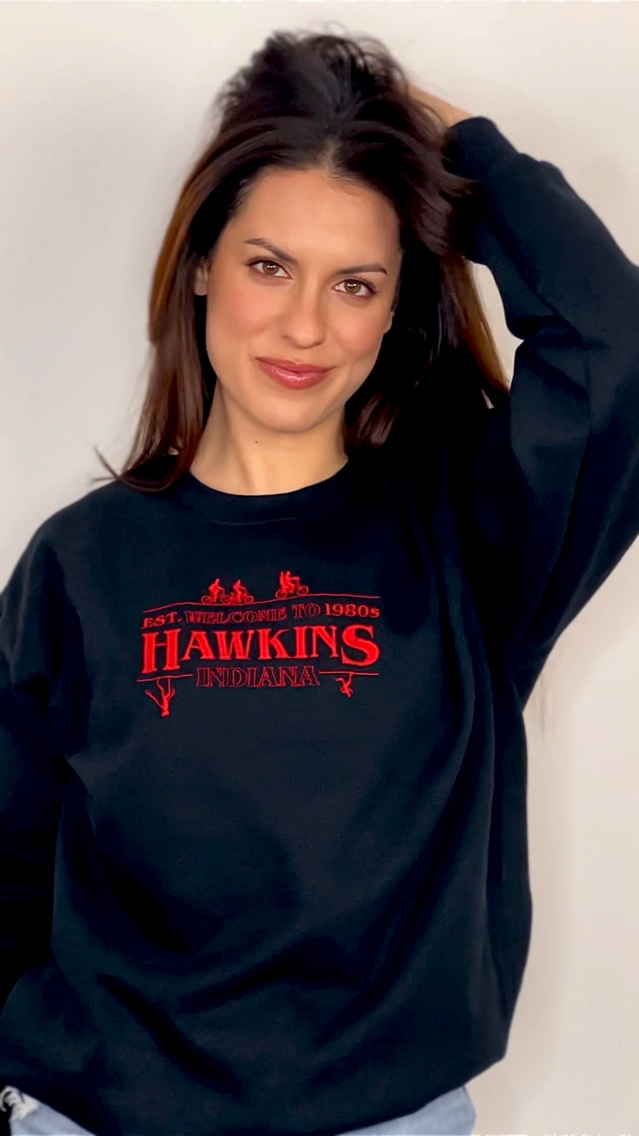 Hawkins Stranger Things Embroidered Standard Sweatshirt