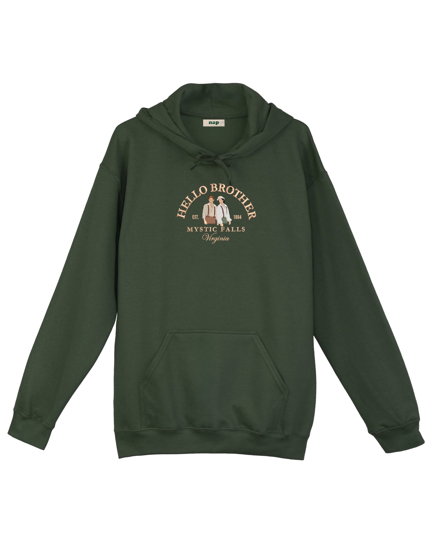 Sudadera estándar Hello Brother The Vampire Diaries bordada