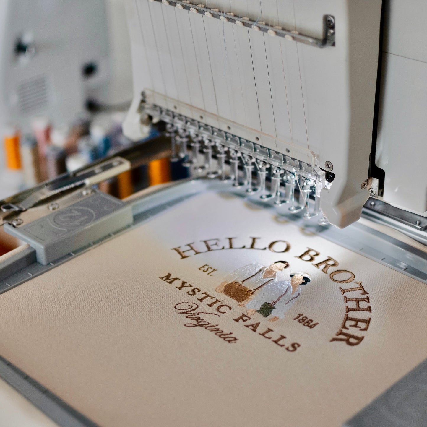 Hello Brother The Vampire Diaries Embroidered Standard Sweatshirt