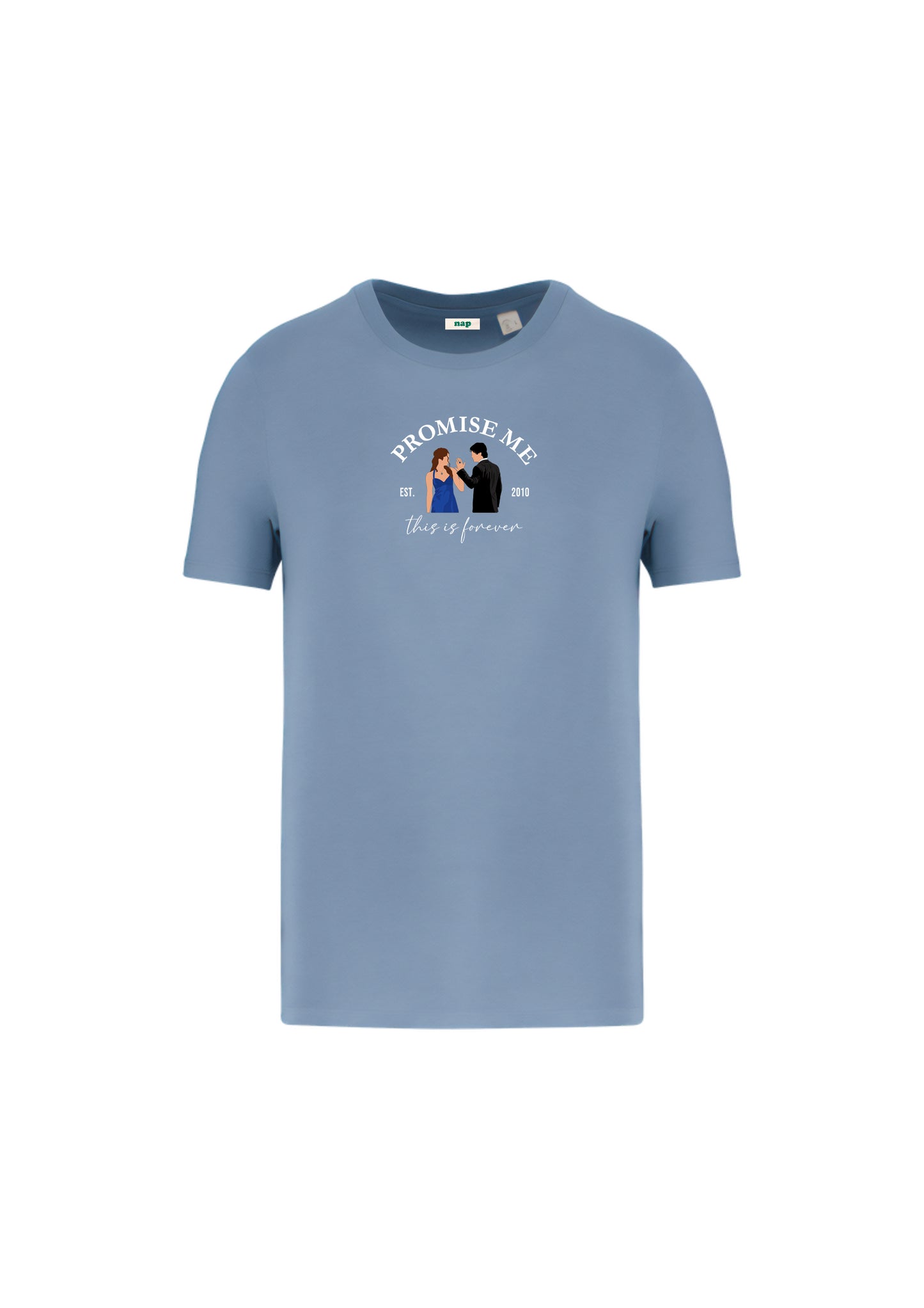 Camiseta estándar Damon Salvatore Elena Gilbert estampada