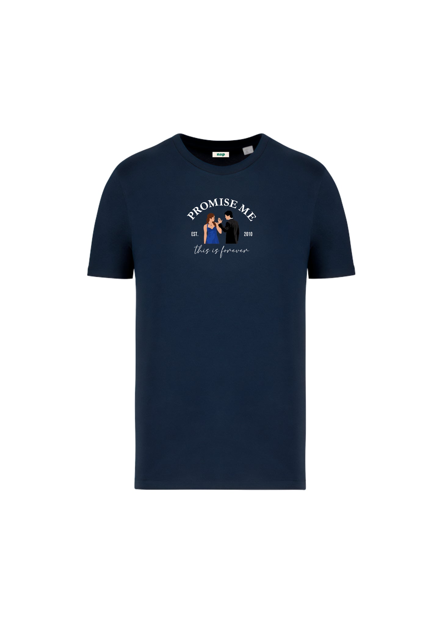 Camiseta estándar Damon Salvatore Elena Gilbert estampada