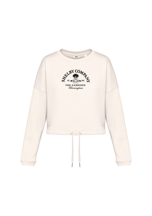 Sudadera cropped Shelby Company Peaky Blinders bordada