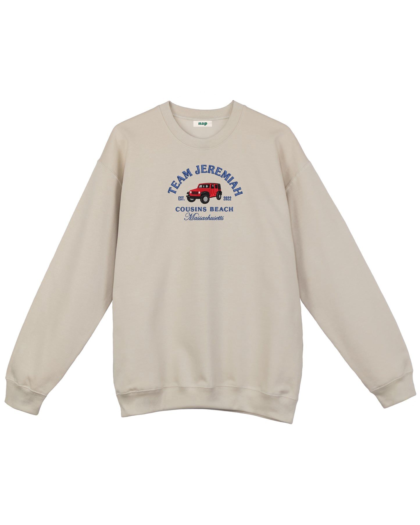 Team Jeremiah – Der Sommer, in dem ich hübsch wurde – Besticktes Standard-Sweatshirt