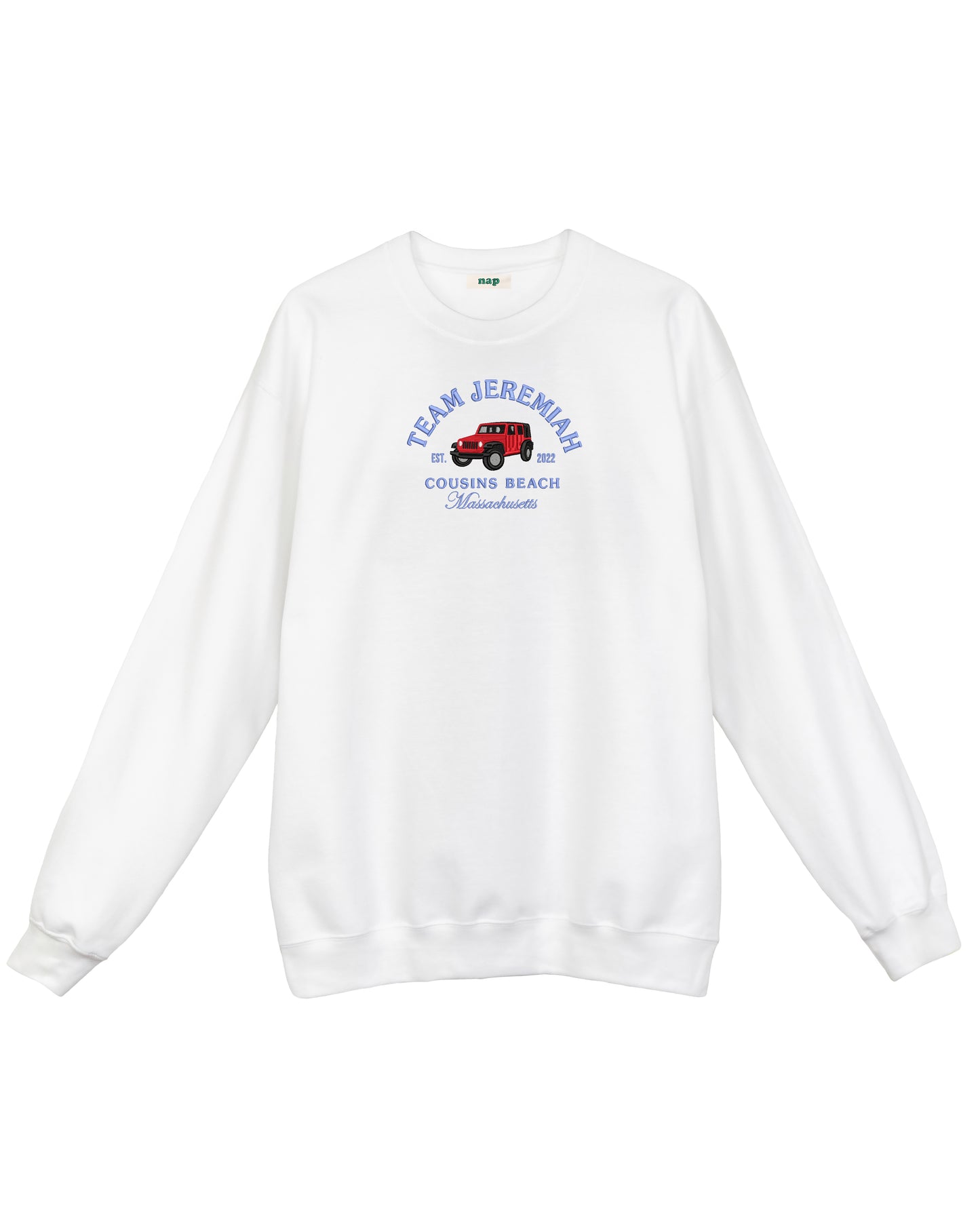 Team Jeremiah – Der Sommer, in dem ich hübsch wurde – Besticktes Standard-Sweatshirt