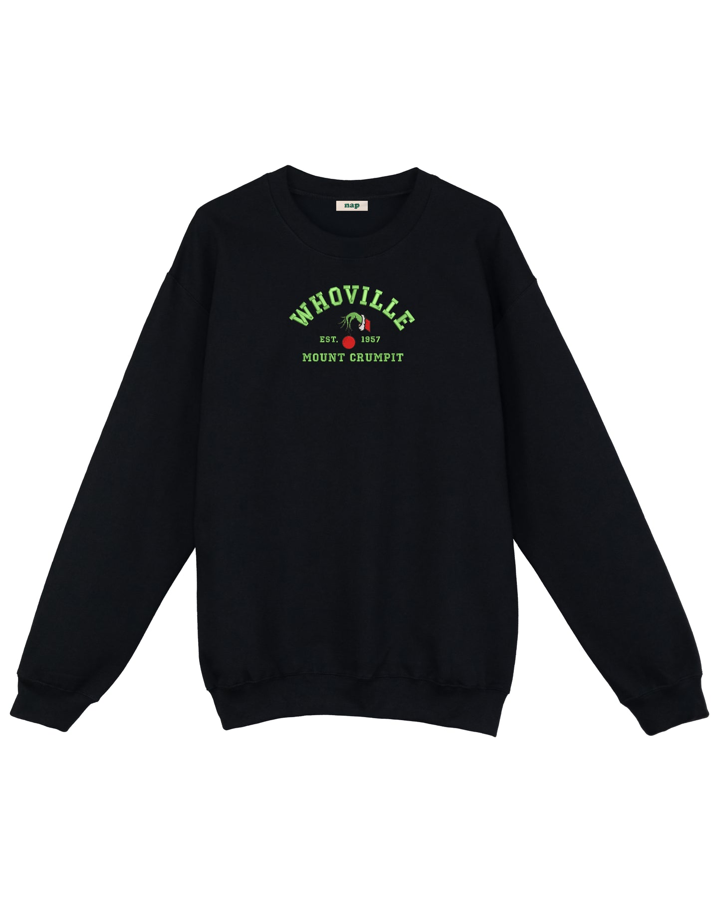 Sudadera estándar Whoville Grinch bordada