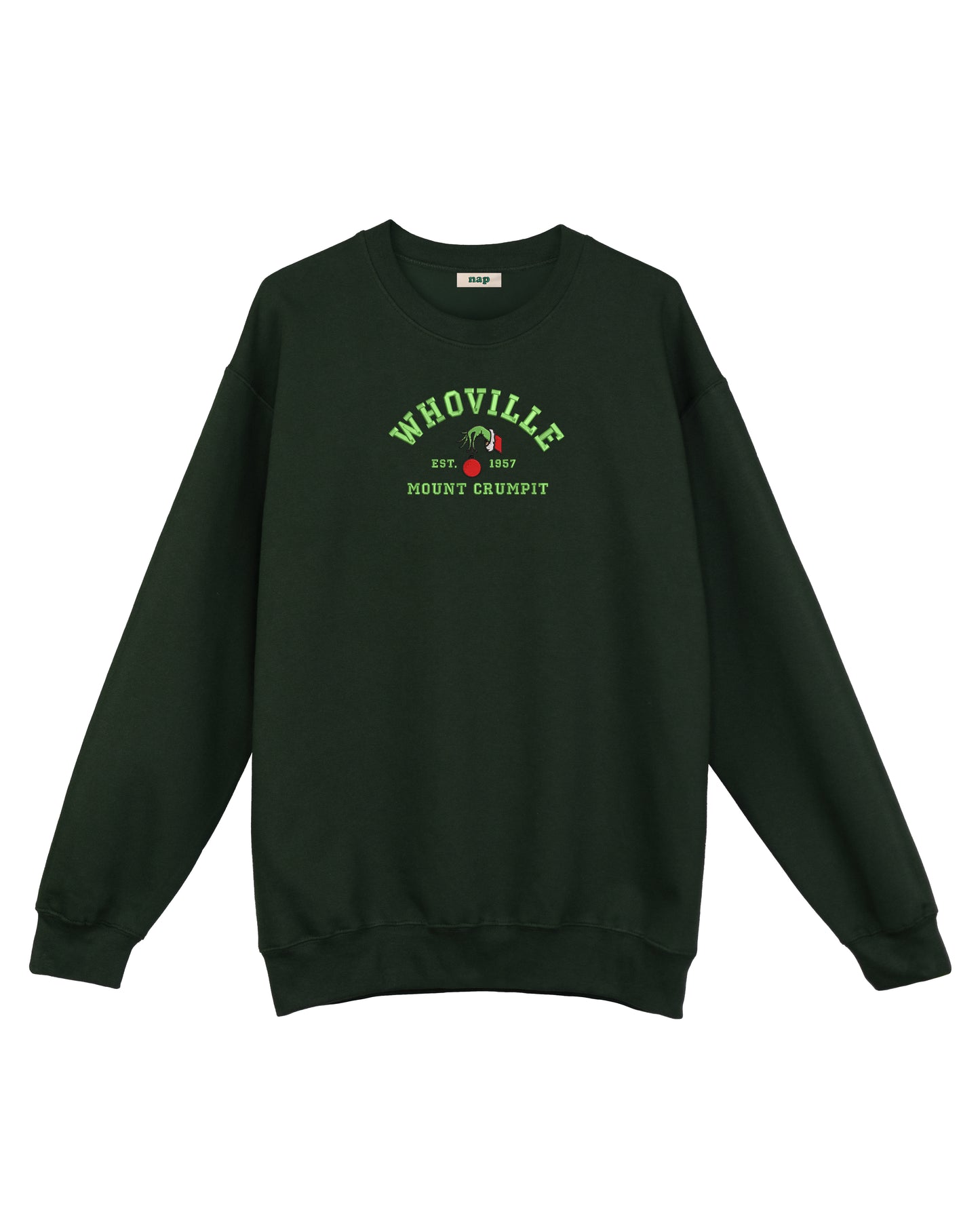 Sudadera estándar Whoville Grinch bordada