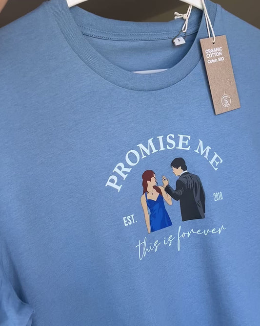 Camiseta estándar Damon Salvatore Elena Gilbert estampada