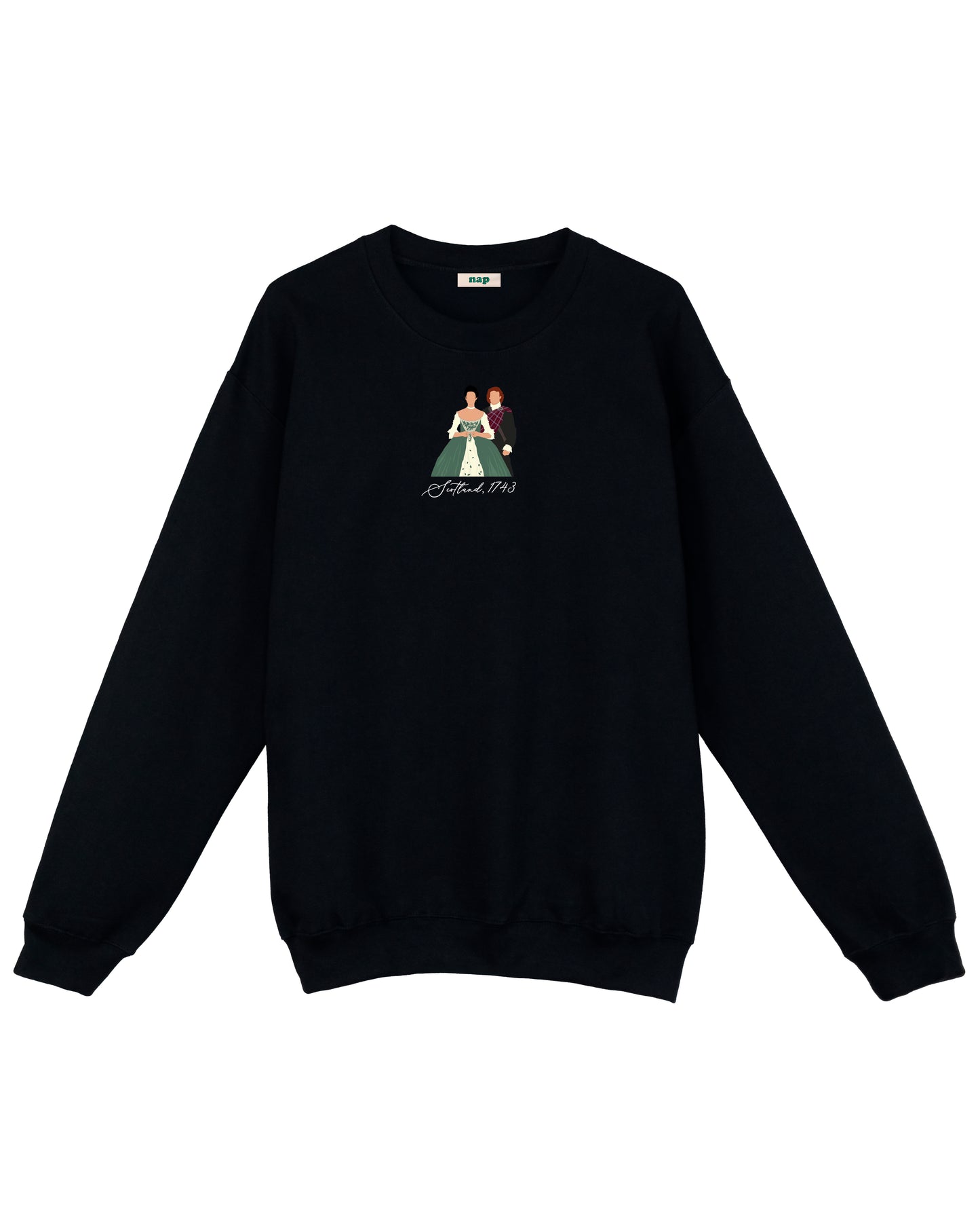 Sweat-shirt standard brodé Jamie et Claire Outlander