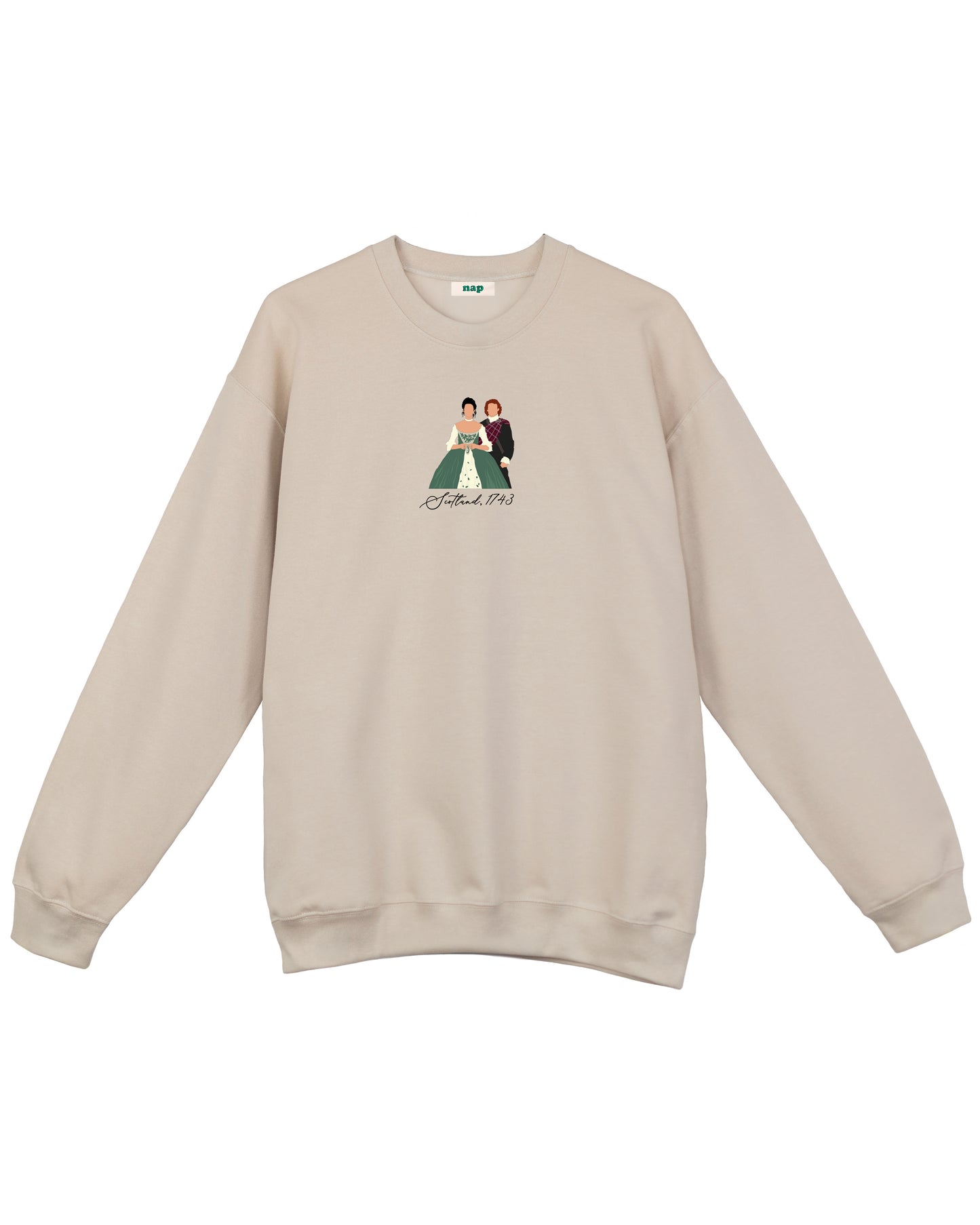 Sweat-shirt standard brodé Jamie et Claire Outlander